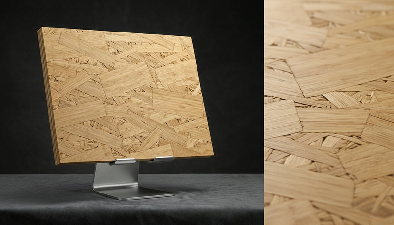 BAMOSB BOSB-S18 — 18mm structural bamboo OSB panel with engineered strand layout, EN 300 OSB4 rated